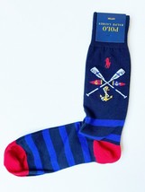 POLO RALPH LAUREN Men&#39;s Navy Socks Anchor Print - £55.71 GBP