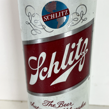 Schlitz Beer Can Vintage 16oz White Red Pull Tab Steel Brewery Collectible - $6.64