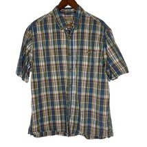 Duluth Trading Co Men&#39;s Plaid Button-Down Shirt 100% Cotton Size L - $18.00