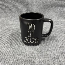 Rae Dunn Magenta Coffee Mug Dad Est. 2020 Black Ceramic Artisan Collection Cocoa - £15.11 GBP