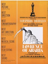 Lawrence of Arabia ORIGINAL Vintage 1963 9x12 Industry Ad Laurence Olivier - £31.19 GBP