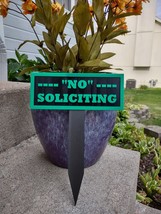 NO SOLICITING Yard Sign - $186.18 MXN