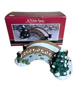Vintage St. Nicholas Square Stone Bridge 1998 Tree Christmas Winter Cobb... - $16.61 CAD