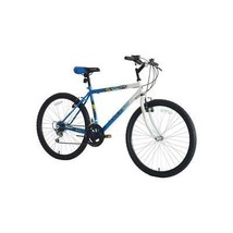 Titan Pioneer 18-Speed Steel Men's Mountain Bike, Blue White Fast Shipping image 2