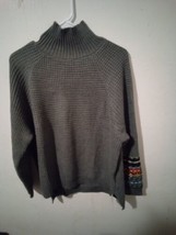 Emery Rose Womans Gray Knotwear Long-Sleeve SweatShirt Sz S 9057ARE - $15.99