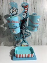 Cat In The Hat Dr Seuss Bathroom Caddy stand, cup, toothbrush holder, soap dish - £76.76 GBP