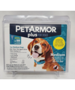 PETARMOR Plus For Dogs Medium 23-44lbs 3 Applications Fleas Ticks Lice P... - €14,63 EUR