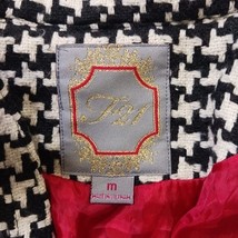 F21 Youth Girls Black & White Wool Blend Buttons Crop Blazer Jacket Size Medium  image 4