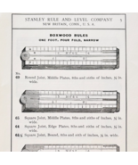 1900 Stanley Tools Boxwood Rulers Advertisement Victorian Wood Engraving... - €17,14 EUR