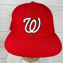 Washington Nationals MLB New Era 59Fifty Fitted Truckers Hat Original 8 1/8 Wool - £28.15 GBP