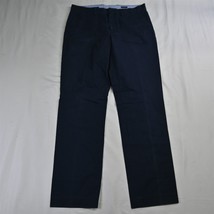 J.CREW 32 x 32 Navy Blue Cotton Slim Bedford Mens Dress Pants - £13.56 GBP