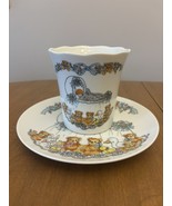 VTG 1981 Enesco Lucy and Me Baby &amp; Teddy Bears Cup And Plate - $47.45 CAD