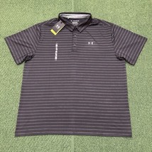 Under Armour Muscle Golf Polo Shirt Top Playoff Stripe Athletic Tee Men’... - $46.74