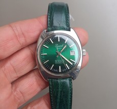 Vintage 1970&#39;s Juwel Geneve 25 Jewels Automatic Steel Watch ETA 2783 Gre... - $118.75