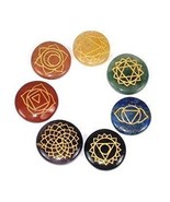 Healing Crystals India Polished Engraved Stones Health Care Products - $20.40
