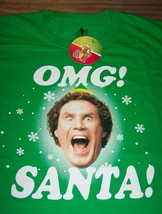 Elf Will Farrel Omg Santa Christmas T-Shirt Mens 2XL Xxl New w/ Tag - £15.78 GBP