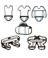 Gymnastics Leotard Beam Pommel Horse Set Of 6 Cookie Cutters Made In USA... - $24.89 CAD
