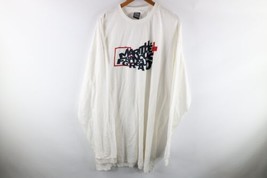 NOS Vtg Marithe Francois Girbaud Mens 4XL Spell Out Long Sleeve T-Shirt White - £71.62 GBP