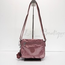 NWT Kipling AC8281 Sabian Crossbody Mini Shoulder Bag Nylon Dark Maroon ... - $39.95