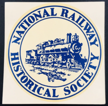 National Railway Historical Society Transfer Decal 3.5&quot; Diameter Train R... - $9.49