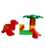 1997 LEGO DUPLO SET# 2601-T-REX DINOSAURS 7 Pcs MOTHER &amp; BABY - $18.95