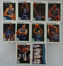 1991-92 Hoops Minnesota Timberwolves Team Set Of 10 Basketball Cards - £1.57 GBP