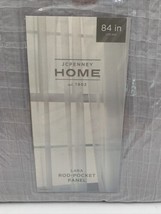 Jcpenney Home Lara ROD-POCKET Panel 84 In Light Gray 50x84 - $14.20