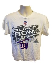 NFL NY Giants Super Bowl Champions Adult Medium White TShirt - £15.19 GBP