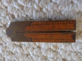 Caliper Vintage NO. 32 Brass and Wood 12 inch Ruler  (#2497)  - €33,24 EUR