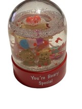 Vintage Russ Snowglobe Snowdome You’re Beary Special 3.5&quot; in ~ Love Vale... - £11.81 GBP