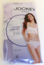 3 Jockey Elance Cotton Comfort Bikini Size 6 Multi-color Style 1489/504 - $18.79