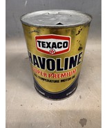 Vintage Texaco Havoline Super Premium 10W-30 Engine Oil Can Gas Automoti... - $11.89