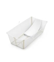 Stokke Flexi Bath X-Large Bundle, Sandy Beige Spacious Newborn Tub Foldable - $89.09