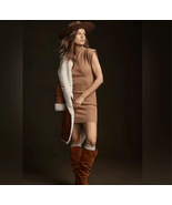 Anthropologie Mock-Neck Cap-Sleeve Mini Dress Size S NWT - $74.25