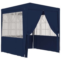 Professional Party Tent with Side Walls 8.2&#39;x8.2&#39; Blue 0.3 oz/ft² - $2,616.57 MXN