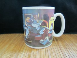 Vintage 1994 Large Looney Tunes Lifestyles Bugs Bunny Couch Potato Coffee Mug - £19.58 GBP