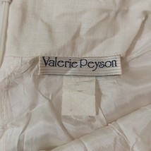 Vintage Valerie Peyson Women’s Zip & Slit Pull-On White Skirt Measured Waist 28" image 3