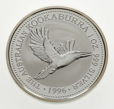 1996 Australia $1 Silver Coin 1oz Kookaburra (BU Condition) KM# 289.1 - $347.92