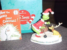 Hallmark Dr. Seuss Grinch Max The Reindeer Figurine M/W/Box 2nd Edition - £59.34 GBP