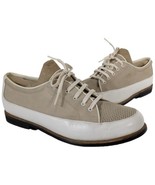 Walter Genuin  Golf Shoes Size 9.5-10 Womens Beige White Leather Made ITALY - $944.19 MXN