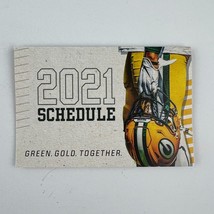Green Bay Packers 2021 Wallet Bi-Fold Schedule Green Gold Together - £3.96 GBP