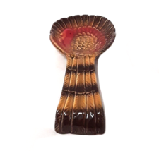 Turkey Thanksgiving Spoon Rest Ceramic 9.5&quot; Long Dinner Table Family Coo... - £9.57 GBP