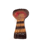 Turkey Thanksgiving Spoon Rest Ceramic 9.5&quot; Long Dinner Table Family Coo... - $12.20