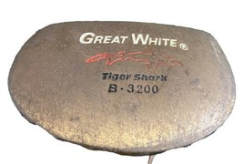 Tiger Shark Great White B-3200 Mallet Putter RH Steel 34.5&quot; Nice Jumbo Grip - $34.95