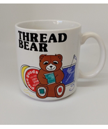 Piece Goods Coffee Mug - Tea Cup - Thread Bear - Vintage - £18.79 GBP