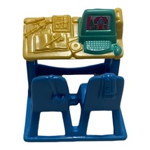 Fisher Price Sweets Streets Dollhouse School Computer Monitor Desk W/ Chairs - £5.99 GBP