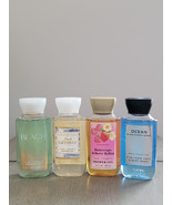 Bath &amp; Body Works Shower Gel Set 4 Sm  3 FL OZ BEACH, BUTTERCUPS, GETAWA... - $20.50 CAD
