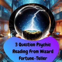 Personalized 3 Question Psychic Reading – Powerful Future Prediction Wiz... - $6.99