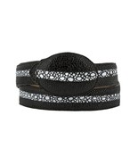Kids Black Western Belt Cowboy Wear Stingray Pattern Leather Rodeo Buckle - €17,17 EUR