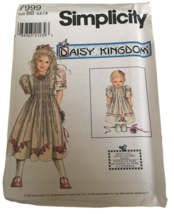 Simplicity Sewing Pattern 7999 Daisy Kingdom Dress Matching Doll Dress 5-8 UC - £4.78 GBP